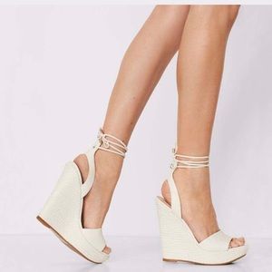 New Aldo wedges white